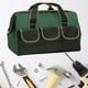 thumbnail image 3 of Herramientas Hardware Lona Electricista Engrosada Herramientas Carpintería Multifuncional Bolsillo Almacenamiento Reparación (base PE Verde Clásico 13 Pulgadas), 3 of 6