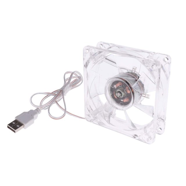 DOLITY Hamster Cage Cooling Fan Easy to Mount Bunny Cooling for Parrot Birds Rabbit 12cmx12cm