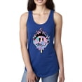 thumbnail image 2 of Wild Bobby Trippy Happy Face Women Racerback Tank Top, 2 of 6