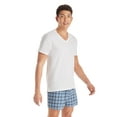 Hanes Men's Value Pack White VNeck Undershirts, 6 Pack
