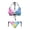Rainbow Tie-Dye Pattern, variant on Rainbow Tie-Dye Halter Neck Bikini Set - Glitter Accented Two Piece Triangle Swimsuit with Tie Sides - Sexy Quick Dry Bathing Suit for Beach & Pool Vacations