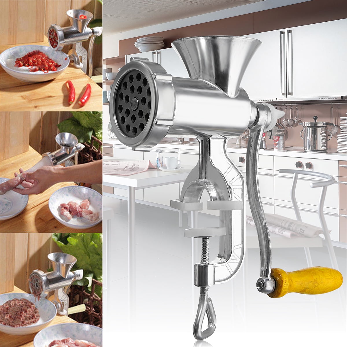 Aluminium Alloy Multiuse Mincer Hand Meat Grinder Kitchen Gadget For Meat Sausage Filler Noodle