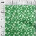 thumbnail image 2 of oneOone Cotton Poplin Green Fabric Tropical Diy Clothing Quilting Fabric Print Fabric By Yard 56 Inch Wide, 2 of 5