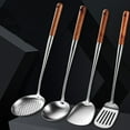 thumbnail image 4 of Becaristey 4pieces Versatile Stainless Steel Utensils Set All Cooking Tasks Multi-functional Cooking Spatula, 4 of 6