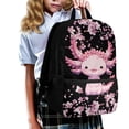 thumbnail image 3 of Uorisanigo School Backpack for Girls Boys Large Capacity Cherry Blossom Axolotl School Bag Kids Backpack Universal Fit Preschool, Elementary, Kindergarten Casual Daypack(17 Inch), 3 of 6