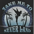 thumbnail image 2 of Girl's Peter Pan Take Me to Never Land  Graphic Tee Black X Small, 2 of 4