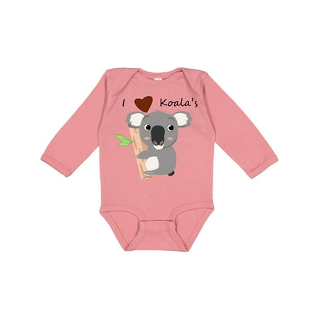 

Inktastic I heart Koalas Gift Baby Boy or Baby Girl Long Sleeve Bodysuit