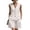 White, variant on JULMCOMO Cotton Linen Sets for Women 2 Piece Button Down Deep V Neck Summer Tank Tops Wide Leg Trendy Shorts Matching Sets with Pockets Light Blue M