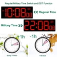 thumbnail image 3 of Reloj de pared digital Soobest LED de 10 pulgadas con pantalla de segundos, 3 of 6