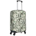 thumbnail image 3 of Money Luggage Suitcase Covers Elastic Washable 100 Dollar Bill Cash Present Luggage Protector Travel Suitcase Protective Cover For Kid And Adult, S (Fit 18-21 Inch Luggage), 3 of 6