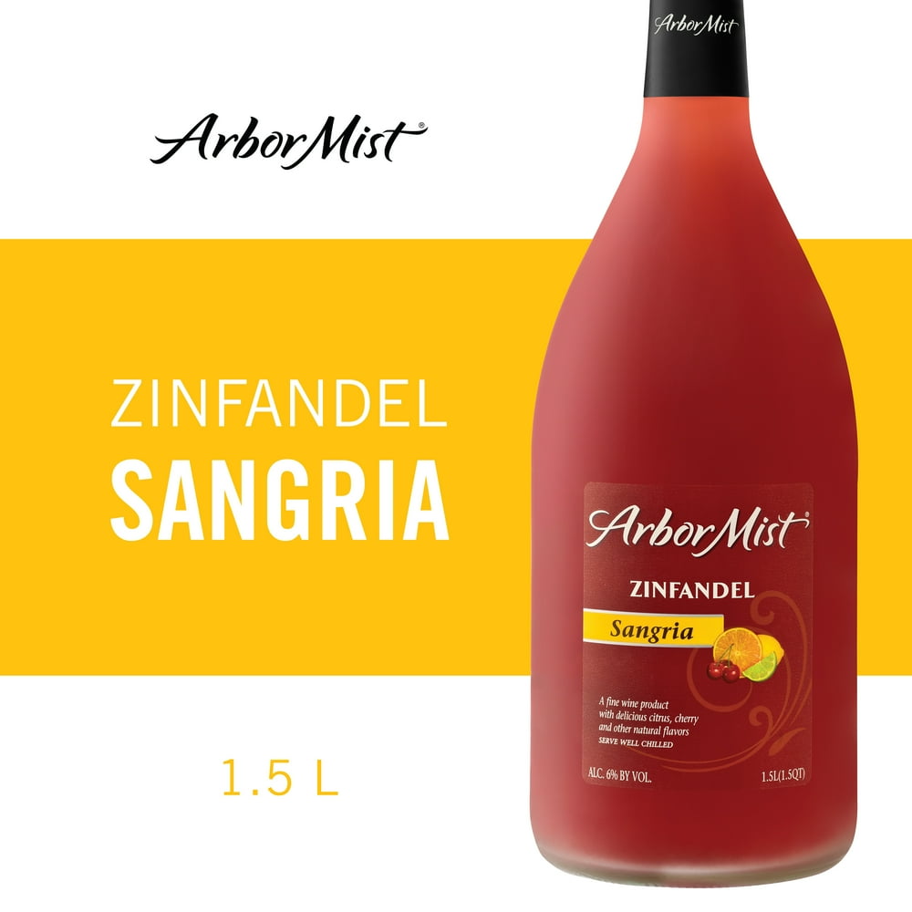 Arbor Mist Sangria Zinfandel, Fruit Wine, 1.5 L Bottle