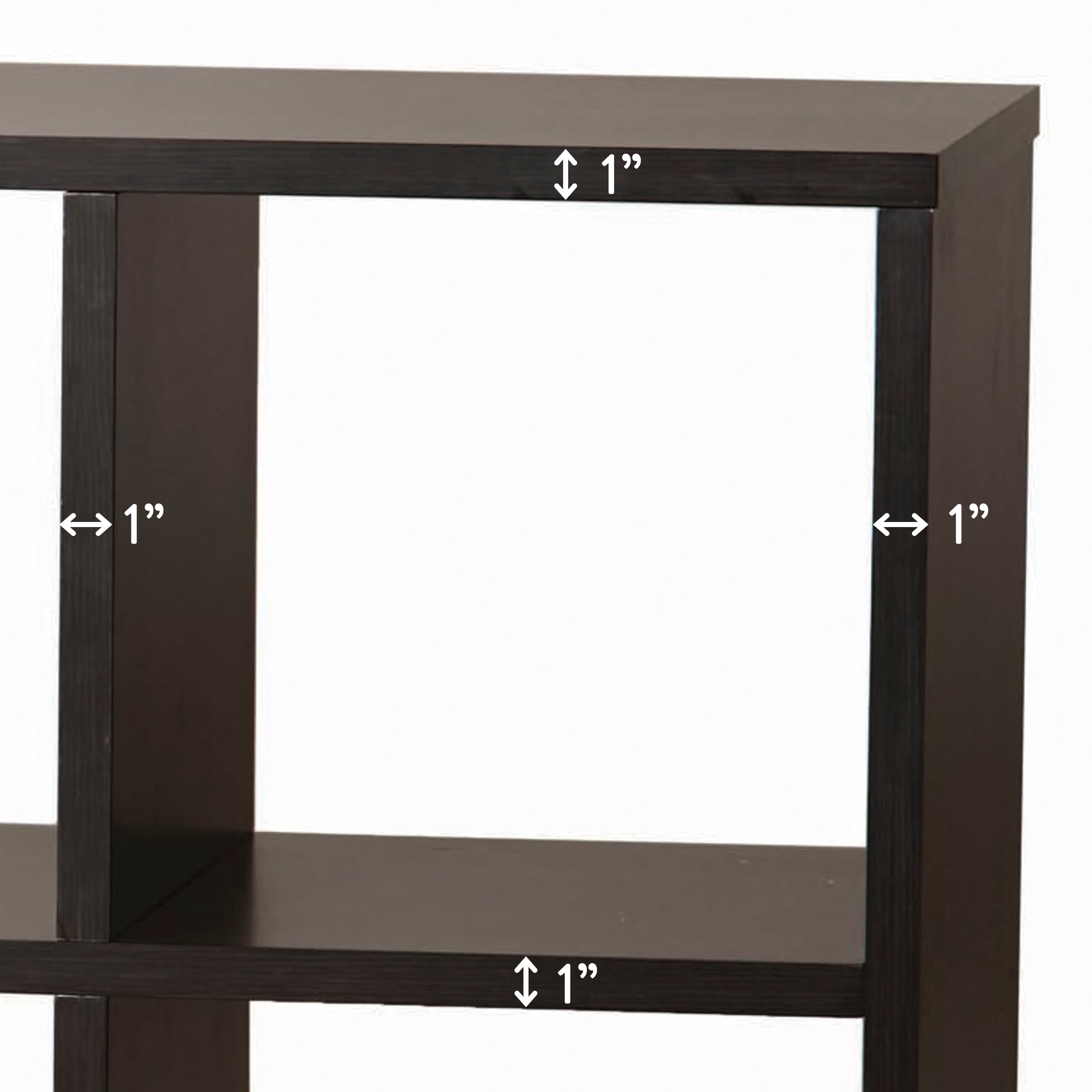 Better Homes & Gardens 8-Cube Organizer with Metal Base, Espresso