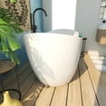 thumbnail image 4 of Dreamline BTNL5928FFXXC04 Nile 59" Free Standing Acrylic Soaking Tub - White, 4 of 7