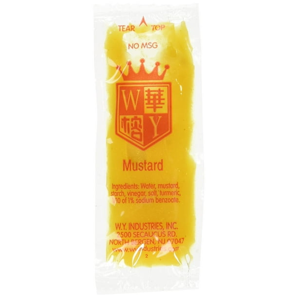 W.Y 50 Packages Chinese Mustard Packets