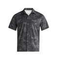 thumbnail image 4 of Free Assembly Men's Twill Camp Shirt with Short Sleeves, Sizes S-3XL, 4 of 5