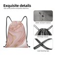 thumbnail image 4 of Fotbe Rose Gold Glitter Splatter Bolsa Mochila con Cordón Estampada, Bolsa de Gimnasio Deportiva, Bolsa Cinch, Bolsa con Cordón para Hombres y Mujeres-Small, 4 of 6