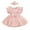 Pink, variant on Baby Sweetie Girl Clothes Newborn Romper Dress Infant Lace Ruffle Sleeveless Summer Outfits with Headband 0-18 Months