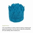 thumbnail image 3 of Uxcell 3.14 inch Wide 5 Yard Lace Ribbon Floral Pattern Blue Embroidered Lace Trim for Sewing Making, Gift Wrapping, 3 of 5