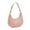 Pink, variant on Shoulder Bags for Women Leather Sling Tote Handbag Retro Clutch Purse Fashion Underarm Bags Solid Color Dumpling Bag White