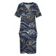 thumbnail image 4 of La ola azul del océano profundo vestido suelto con botones vestido de mujer vestidos de noche para mujer, 4 of 7