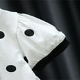 thumbnail image 4 of PENGXIANG Bébé Filles Princesse Robe Dot Imprimer Carré Cou Robe Mignonne, 4 of 9