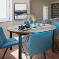 thumbnail image 2 of Marina del Rey Round Dining Table made from Recycled Teak Wood Boats, 55 inch, 2 of 5