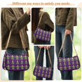 thumbnail image 4 of FORMRS Womens Shoulder Bag with Chain Strap Clutch Purse Cute Tote Handbag, Gold and Green Floral Pattern, 4 of 7