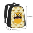 thumbnail image 3 of Adventure Time Backpack For College, Large Capacity Book Bag, Durable Laptop Backpack, 16.5x12.5x5.5 Inch, 3 of 9