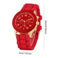 thumbnail image 5 of Reloj Mujer Correa de Silicona Relojes de Moda Femenina para la Vida Diaria Rojo, 5 of 5