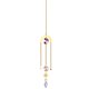 thumbnail image 1 of 5Crystal Sun Catcher Luna/sol/estrella Decoración de metal Colgante Cadena Colgante Bola de cristal, 1 of 5