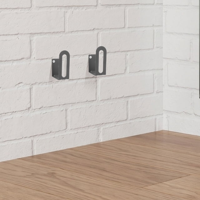 WEUVEB 2Ud Soporte Para Báscula De Pared Con Almacenamiento Para Cables Y Accesorios Oscuro