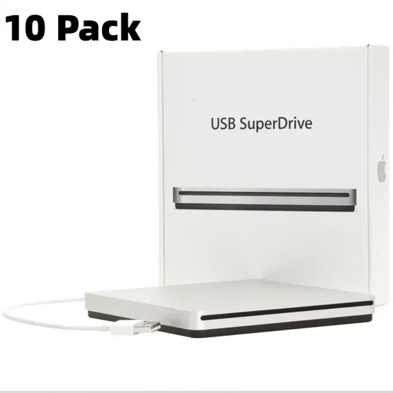Restored 10 Pack Apple External Slot-Load USB (Type-A) SuperDrive MD564LL/A - Refurbished