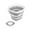 Grey, variant on Sportteer Outdoor Bucket Camping Barrel 10L Collapsible Bucket Striped with Ergonomic Handle Bendable Large Capacity Angling Foldable Pail