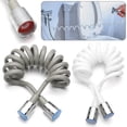 thumbnail image 6 of 1.5/2/3meter Hot Sale Flexible Bathroom Accessories Anti-wrap Toilet Bidet Bath Sprayer Connect Pipe Water Plumbing Spring Shower Hose GREY 2 METERS, 6 of 8
