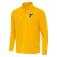 thumbnail image 2 of Men's Antigua Gold St. Louis Blues Intent Quarter-Zip Top, 2 of 3