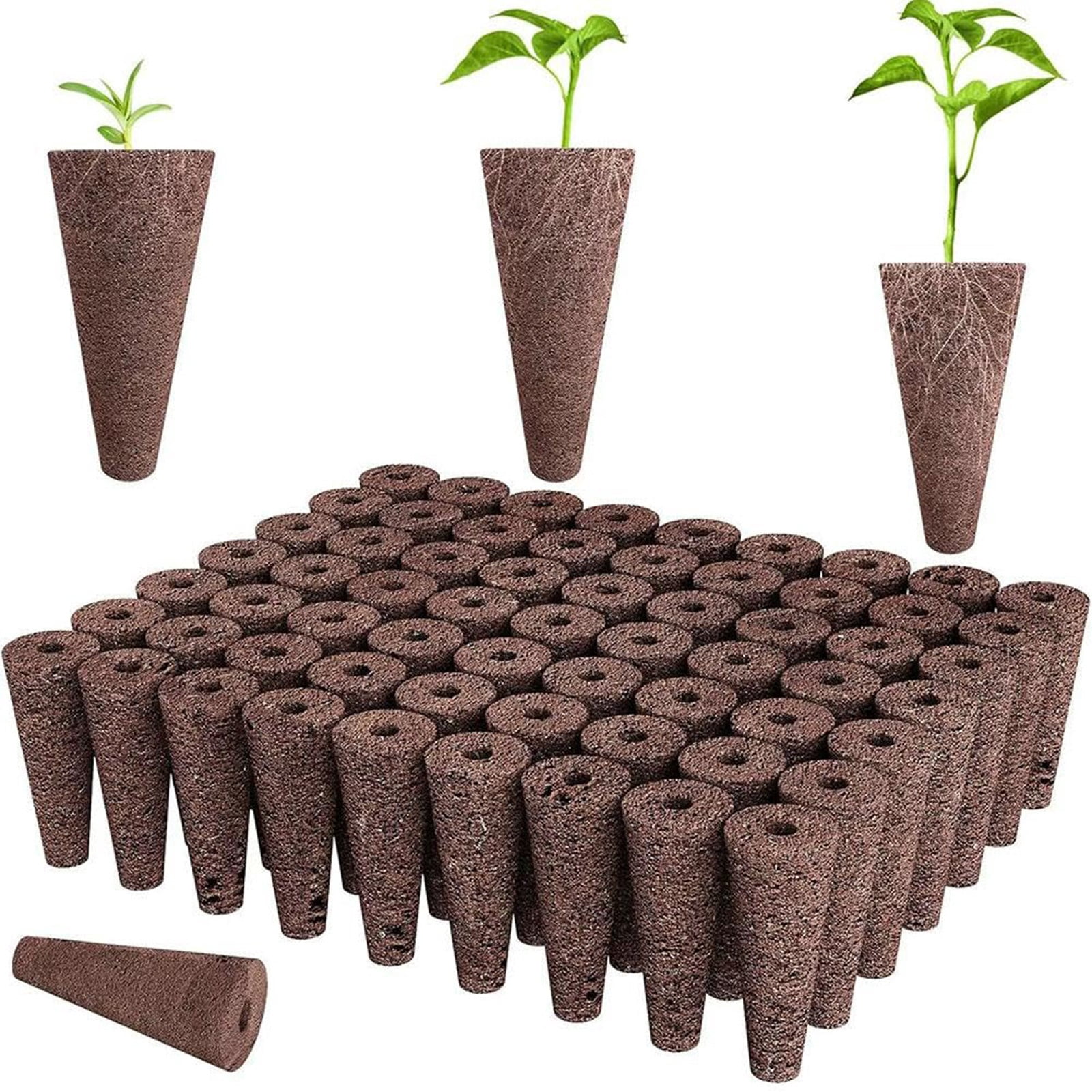 Hydroponic Sponges for Seed Starter Pods, Binkne Eco-Friendly Plant Seed Starter Sponges, Grow Sponges, Replacement for Seed Pods for Healthy Root Growth and Better Yields, Seedling Kit