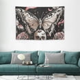 thumbnail image 2 of Acheng Mushroom Skull Tapestry for Bedroom Hippie Butterfly Tapestry Aesthetic Pink Tri-ppy Moon and Stars Tapestry Wall Hanging for College Dorm Room Decor Living Room  60x40in, 2 of 7