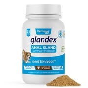 Glandex Beef Liver Anal Gland and Digestive Care Powder with Pumpkin for Dogs and Cats, 2.5 oz.
