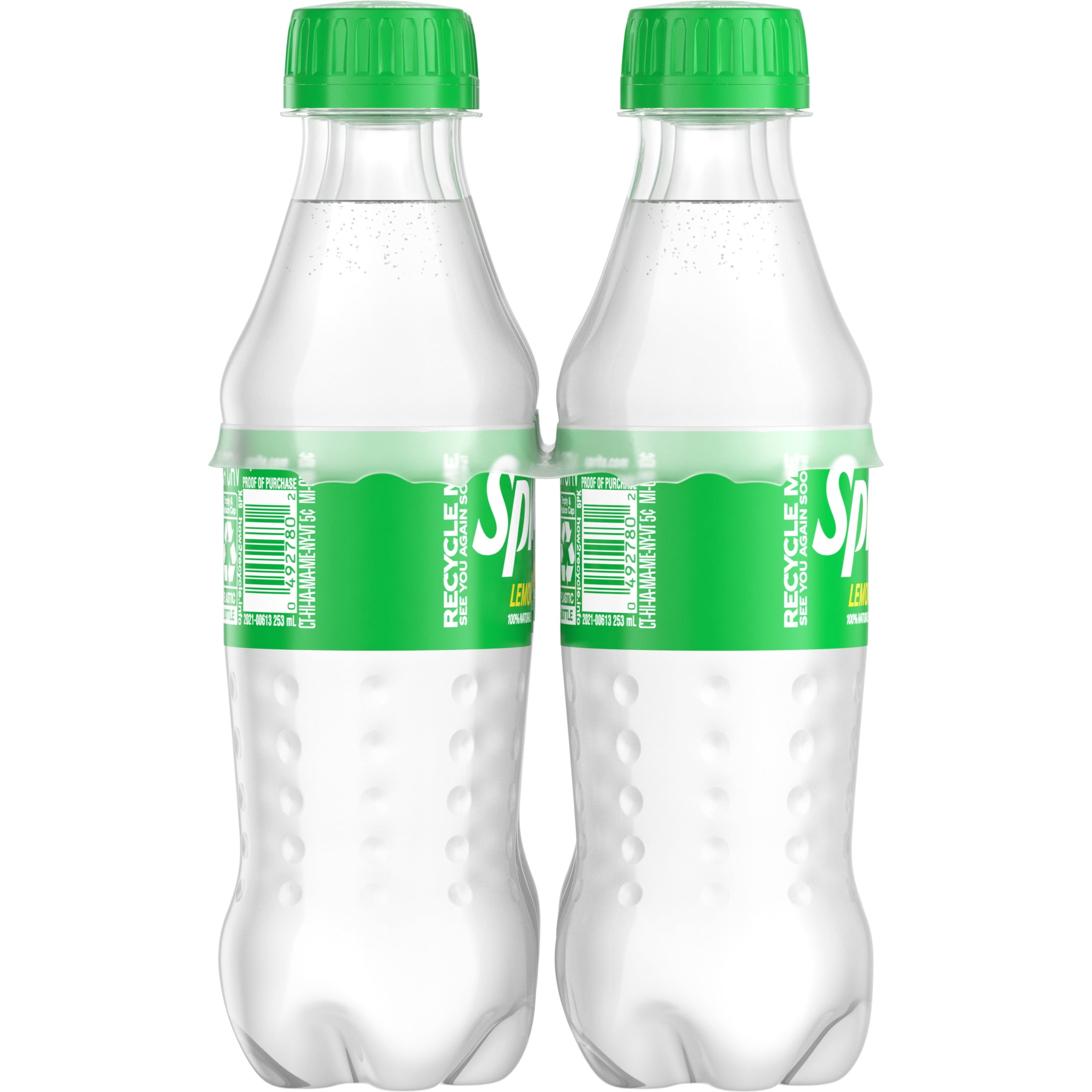 (4 pack) Sprite Lemon-Lime Caffeine Free Soda Pop Bottles, 8.55 fl oz, 6 Pack