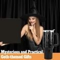 thumbnail image 6 of Goth Gifts Goth Tumbler Halloween Tumbler 40 Oz 3d-Printed Skull Gifts Cup For Women Men Spooky Skeleton Travel Mug with Handle Lid and Straw, 6 of 6