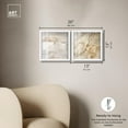 thumbnail image 5 of Neutral Luxe Harmony Set Shadowbox Boho Wall Decor by Art Remedy, White Frame, 12 x 12, 5 of 6