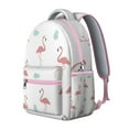 thumbnail image 2 of Flamingo Paradise School Backpack - RFID Blocking Pocket for Security, Mesh Side Pockets Hold 32oz Bottles, Organizational Dream for Studious Teens, 2 of 6