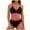 Red-01, variant on Lopeceal Women Two Piece Bathing Suits Push Up Bikini Set Halter Swimsuit Vintage Swimwear