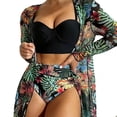 thumbnail image 1 of Conjunto de bikini sexy de 3 piezas con falda y tanga triangular con lazo, traje de baño de coco, 1 of 5