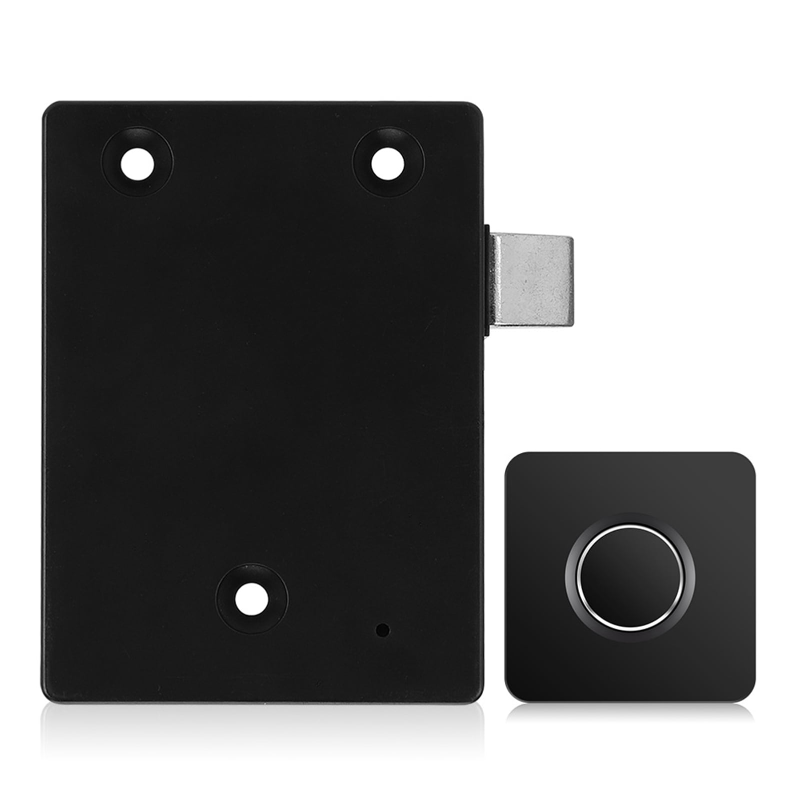 Nieyigj Smart Biometric Fingerprint Lock Anti Theft Keyless Entry System For Home Office Drawer Cabinet Wardrobe, High Security Electronic Device, 6.30 Inches / 16 cm Length, Black Matte Finish