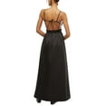 thumbnail image 2 of WeWoreWhat womens  Ruffle Bib Maxi Dress, xs, Black, 2 of 3