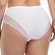 thumbnail image 3 of Gibobby Pantaletas mujer Nueva ropa interior de encaje sexy Ropa interior grande de cintura alta triangular para mujer(Blanco,XL), 3 of 4