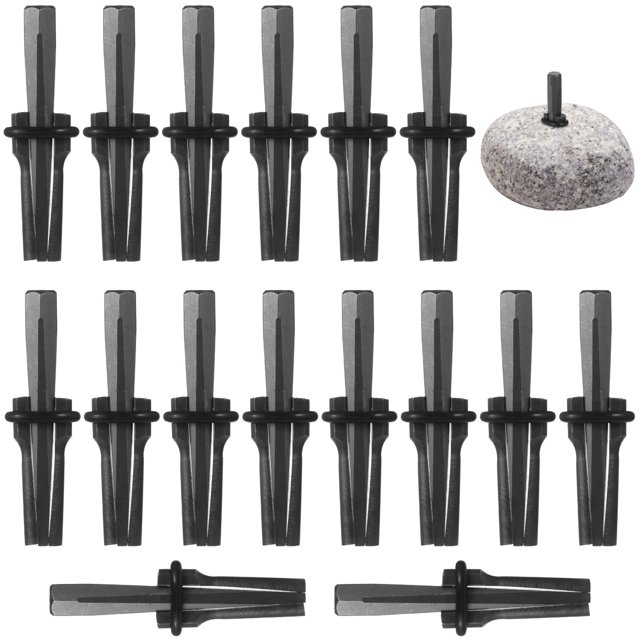 Cuñas para dividir rocas Timcorr 16 cuñas 5/8 pulgadas espaciadores de plumas herramientas
