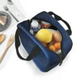 thumbnail image 4 of Lsque Retro Blue Glitter Pattern Lunch Bag Women/Men Insulated Lunch Box,Small Leakproof Cooler Food Lunch Containers Reusable High Capacity Lunch Tote Bags, 4 of 6