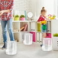thumbnail image 5 of Cute Mini Desktop Can Transparent Set For Home Dorm And Stylish Paper Desk Organization Accessories 3PCS, 5 of 5